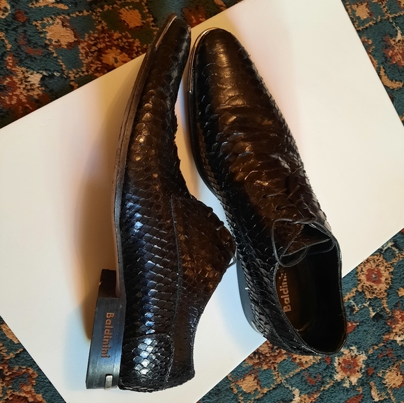 BALDINI MEN'S SHOES python size 10 little worn $70 - Picture 4 of 8